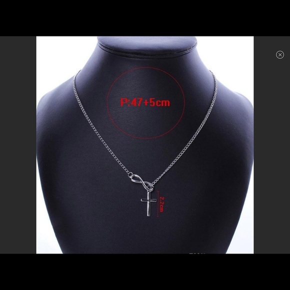 Infinity Cross Necklace - Picture 3 of 4
